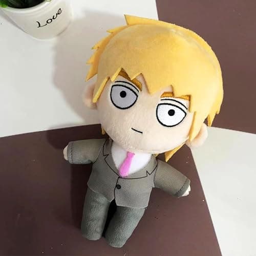 2pcs Mob Plush Kageyama Shigeo and Reigen Arataka Plush Figure, 20cm Anime Plushies Mob Stuffed Doll Mini Hug Pillow Nap Pillow Cushion Sofa Decoration thumbnail 6