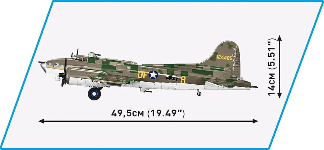 COBI Historical Collection WWII Boeing™ B-17F Flying Fortress™ Memphis Belle Aircraft - Executive Edition 49,5x14x66 cm thumbnail 5