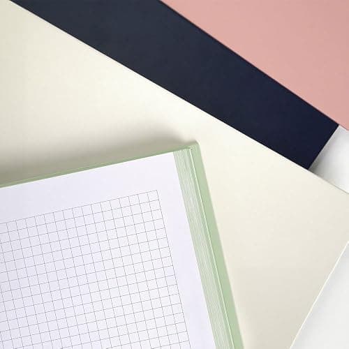MILAN® Cuaderno A4 con tapa dura, papel cuadriculado (5 x 5 mm), 120 hojas de 95 gr/m², colección goma 430, azul - Papel cuadriculado - Azul marino thumbnail 3