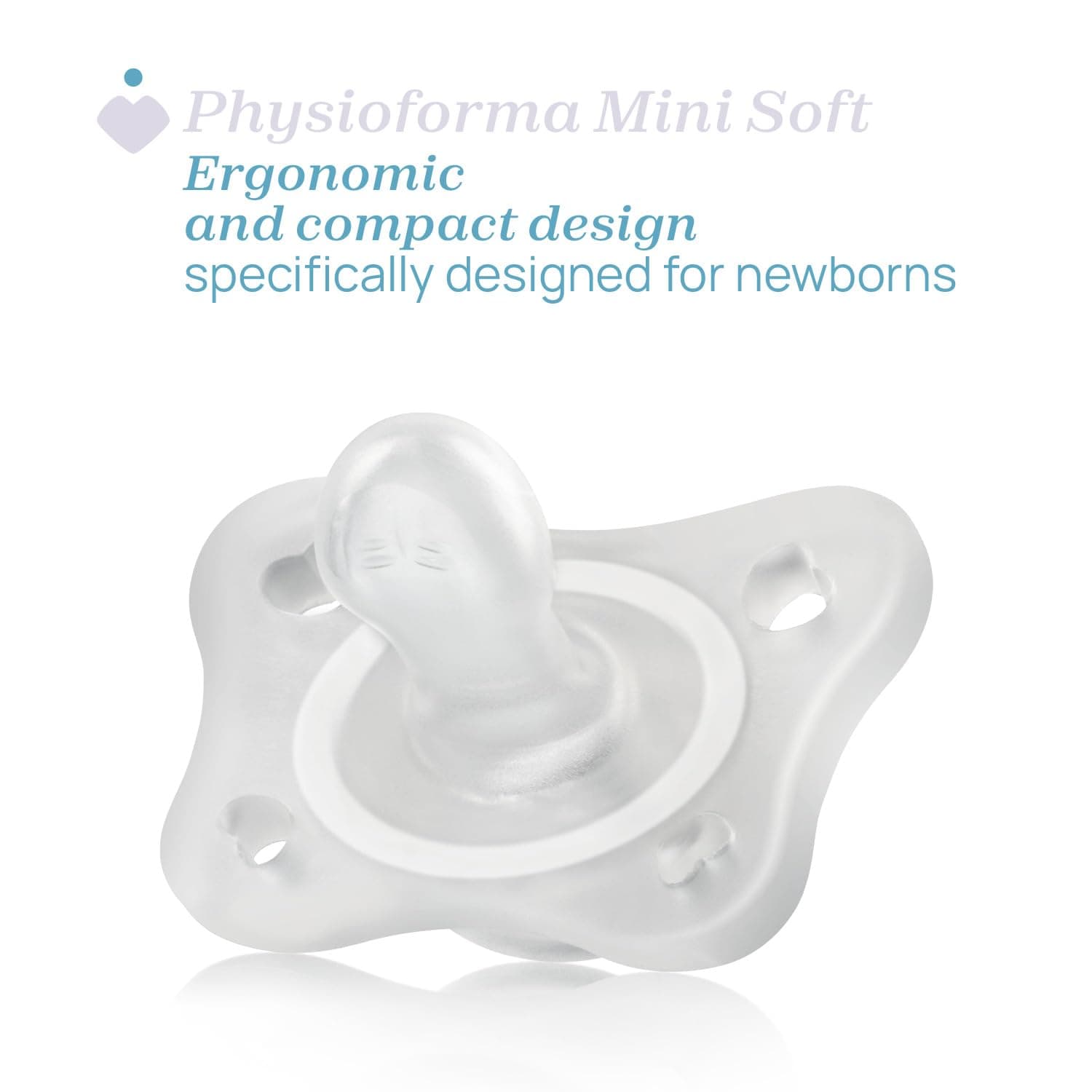 Chicco PhysioForma - Succhietto Gommotto Mini Soft 0-2M Silicone Rosa, 2 Pezzi thumbnail 3