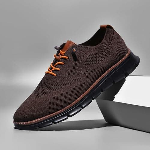 Wearbreeze Men’s Business Casual Oxford Sneakers – Lightweight Lace-Up Dress Shoes for Work, Travel & Daily Commute thumbnail 8