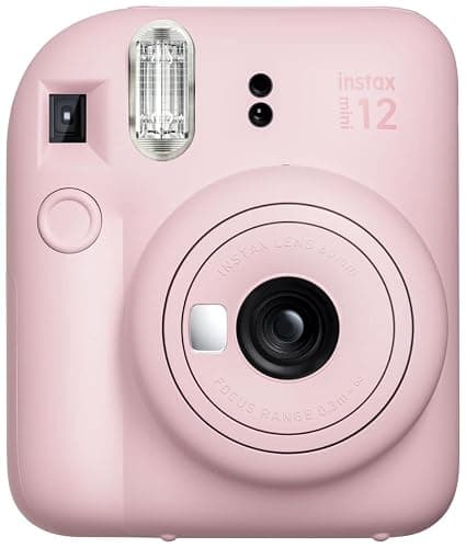 Fujifilm Instax Mini 12 Instant Film Camera, Fuji Instax Mini Film (20 Sheets), Fuji Rainbow Instant Film (10 Sheets), Protective Case, Album, Insax Mini Accessory Bundle (Blossom Pink) thumbnail 2