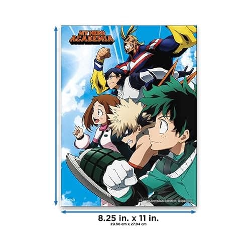 集英社 My Hero Academia Poster Set - Room Decor Bundle with 14 My Hero Academia Wall Art Posters 8" x 11" Plus More thumbnail 2