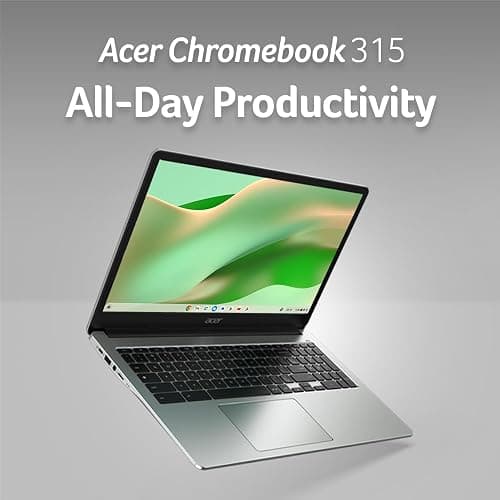 Acer CB315-4H-C8XU Chromebook Laptop | Intel Celeron N4500 | 15.6" Full HD IPS Display | 4GB LPDDR4X | 64GB eMMC | Intel Wi-Fi 6 | DTS Audio | USB Type-C | Chrome OS (Renewed) thumbnail 2