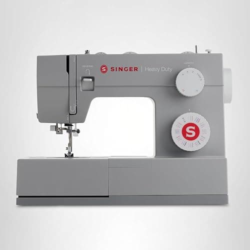 SINGER® Heavy Duty 4452 (Grey) High Speed Sewing Machine + Accessories | 32 Built-In Stitches Deliver 110 Stitch Applications | 50% More Power for Thick Fabrics, 1100 Stitches/Min, 1-Step Buttonhole thumbnail 10