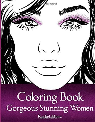 Gorgeous Stunning Women Coloring Book: Amazingly Beautiful Models, Portraits & Full Body Figures – For Girls, Teenagers, Adults - Image 1