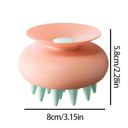Silicone Scalp Massager - Hair Brush Scalp Massager, Scalp's Massager's Shampoo Brush, Head Massager's With Large Suction Cup | Easy Storage Ergonomic Scalp's Scrubber For Hair Care (Wet And Dry thumbnail 6