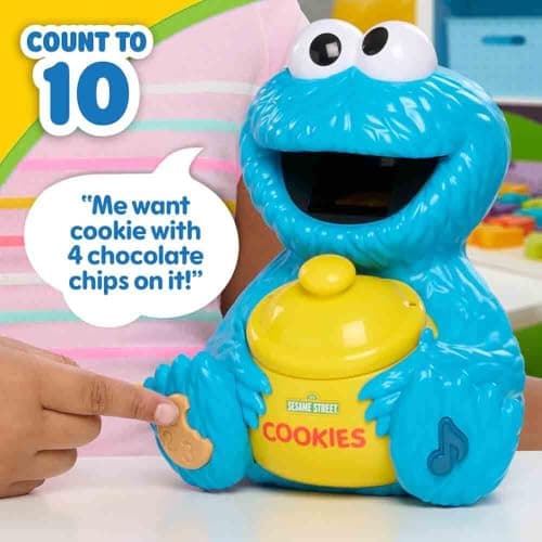 Sesame Street Cookie's Counting Jar, 12-Pieces, 20+ Phrases and Sounds, Learning and Education, Kids Toys for Ages 2 Up by Just Play thumbnail 7