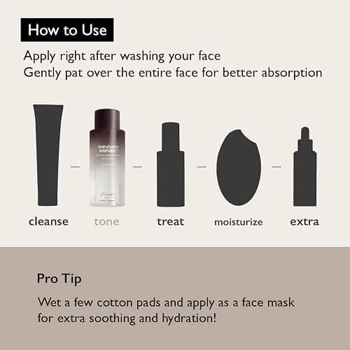 HARUHARU Wonder Black Riso Toner ialuronico per pelli sensibili 5.1 fl.oz / 150ml | Senza alcool, senza profumo | Vegan, Crurelty Free, EWG-Green thumbnail 6