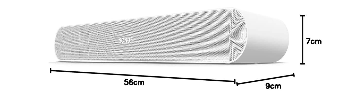 Sonos Ray Soundbar – Einzigartig kompakte All-in-One-Soundbar mit Blockbuster-Sound für Filme, Spiele und WLAN-Musikstreaming – Kompatibel App und Apple AirPlay – In Weiß thumbnail 9