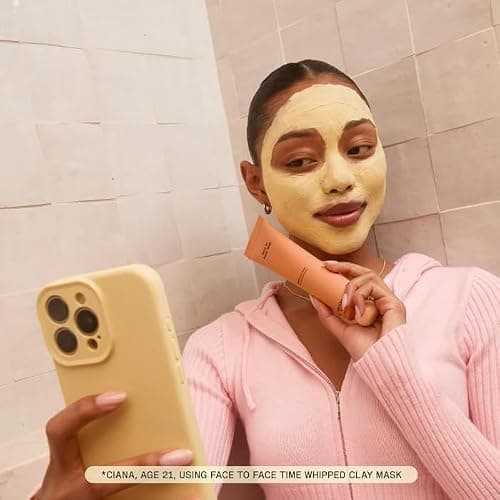 Sincerely Yours Face to Face Time Gentle Pore-Purifying Whipped Clay Mask Hydrating Creamy Formula with Ceramides, Hyaluronic Acid, and Niacinamide for Oily and Combination Skin, 3.4 oz / 100 mL thumbnail 2