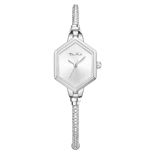 Rose Gold Petite Bracelet Watch for Women, Diamond Dress Analog Hexagonal Mini Women Watch Waterproof thumbnail 2