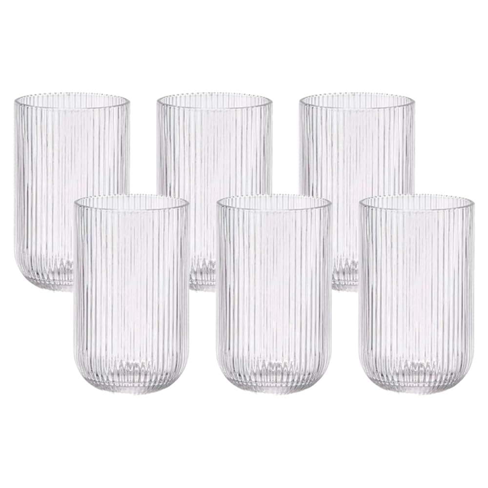 Jogo 6 Copos Alto em vidro Lehavi Versalhes 420ml V1059.03 - Image 1