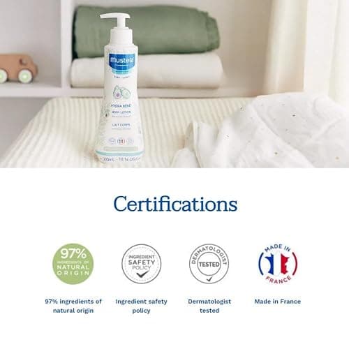 Mustela Hydra Bebe Body Lotion for Normal Skin, 300 millilitre thumbnail 3