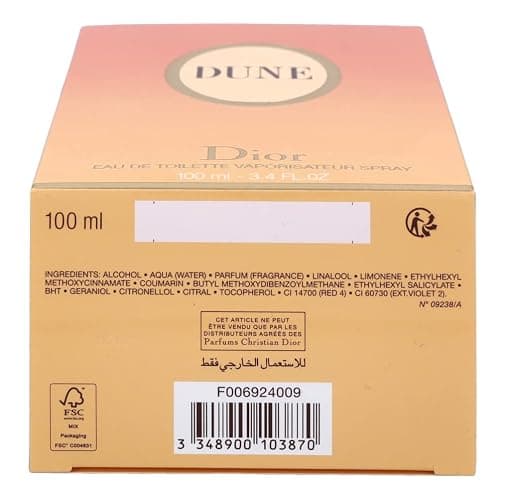 Dior Dune Eau De Toilette For Women, 3.4 Ounce thumbnail 5