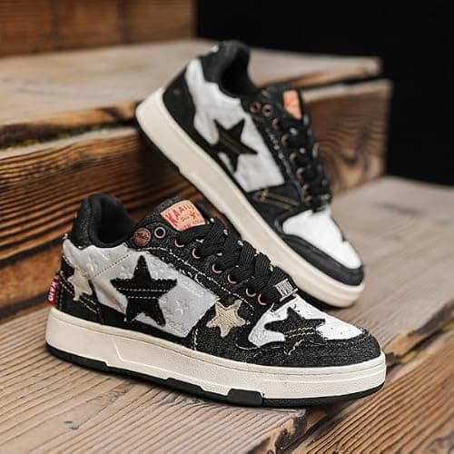 ACARITOUCH Retro Star Platform Shoes Vintage Chunky Sneakers for Women Men Trendy Casual Aesthetic Y2k Skate Shoes thumbnail 2