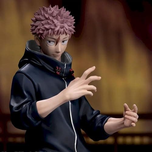 MABAIUDE Itadori Yuji Figure JJK Statue, Fighting Pose Ryomen Sukuna Figure Model Handmade Collectible Desktop Decor Gifts for Fans 20cm/7.87'' thumbnail 4