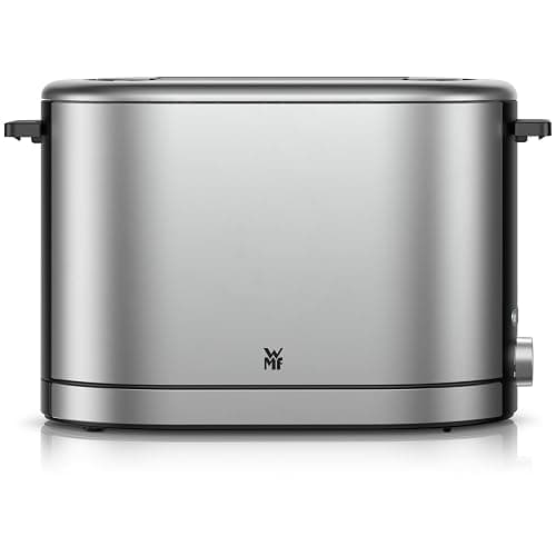 WMF Lono Silk Toaster 2 Scheiben – Edelstahl Doppelschlitz Toaster mit XXL-Brötchenaufsatz, 7 Bräunungsstufen, LED-Funktion, Krümelfach, Anti-Fingerabdruck, 900 W, spülmaschinenfreundlich - Image 1