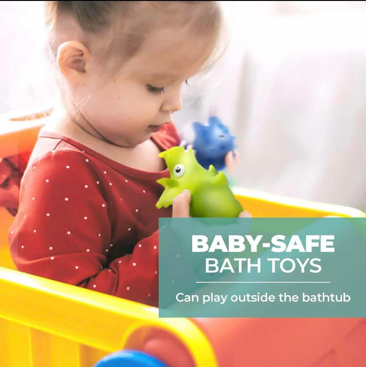 Ameon No Hole, Mold-Free Baby Bath Toys - Suitable for Children from 1 Year, Choose from Different Sets, 6 Pieces per Set thumbnail 3