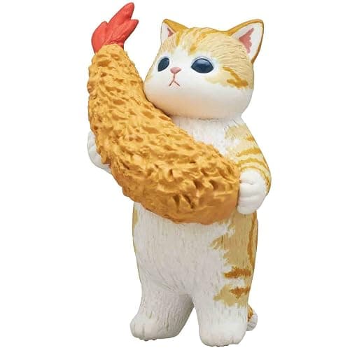 Kitan Club Mofusand Fried Shrimp Cat Blind Box - 1 of 5 Collectable Figurines - Fun, Versatile Decoration for Cat Enthusiasts thumbnail 5