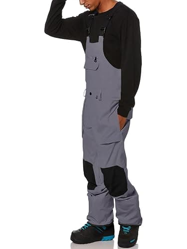 Newffr Men’s Snow Bib Water-Resistant Insulated Waterproof Snow Pants Ski Snowboard Overalls thumbnail 3