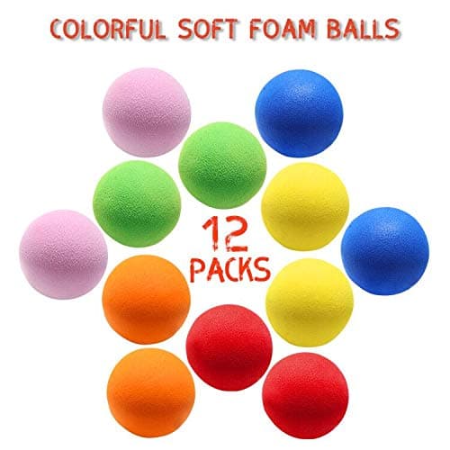 oazoxcx 12 Pieces Soft Foam Balls Lightweight Mini Play Balls for Safe Indoor Toys Fun Vibrant Assorted Colors Orbs Unique Birthday Party Favors for Boys and Girls thumbnail 3