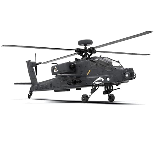 YounggDiy 1/32 Apachhe F11-S AH64 Helicopters for Adults, 6CH 6G/3D Stunt Dual-axis Flybarless Helicopter Model with GPS, RC Toy Gift (RTF Version) thumbnail 4