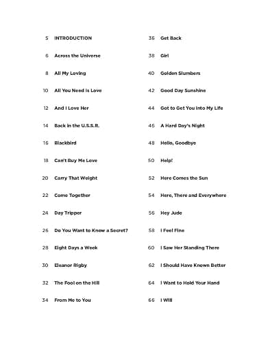 The Beatles - Super Easy Songbook | 60 Classic Songs for Beginner Piano Players | Easy Piano Sheet Music for Students Teachers and Fans | Simple Melodies Chord Diagrams and Note Names thumbnail 3