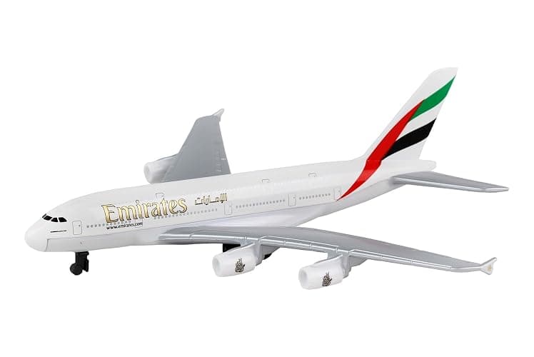 Daron Toy Airplane RT9904 – Emirates A380 – Die-Cast Metal Model Airplane Toy with Plastic Parts for Kids Ages 3+ thumbnail 8