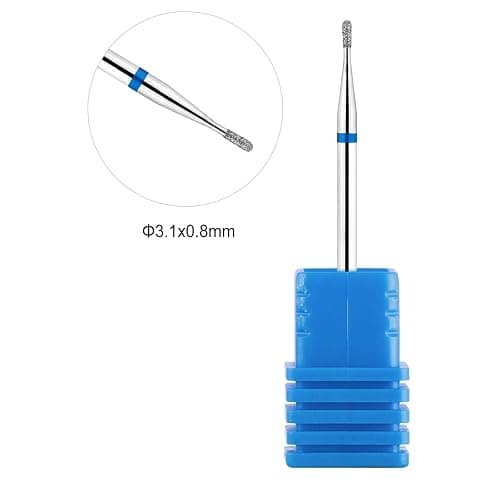 Acycoin2A 2pcs Round Tapered Cuticle Clean Nail Drill Bit (I) thumbnail 6