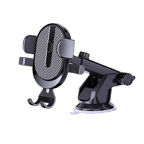 Flexible 2 in 1 Windshield Mobile Phone Holder Strong Sticky Gel Pad Stable Car Phone Mount Holder,360° Adjustable Mount, Cell Phone Holders for Your All Car Models for Dashboard Vent, - Image 1