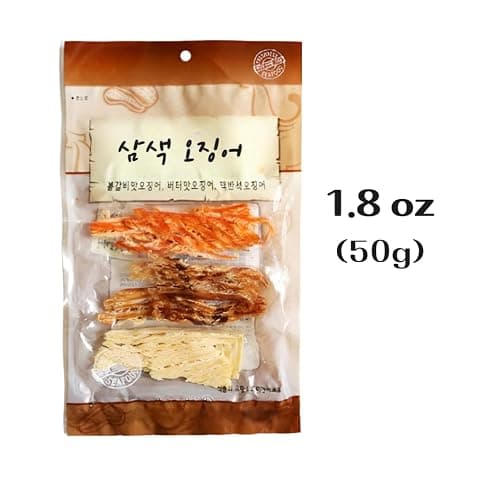 JOKUNA - Korean dried squid - Soft and chewy texture squid (Spicy, Butter, Roasted) (Mix - 2 pack) thumbnail 4