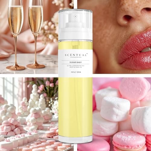 Scentual Fragrances, Ultra-Concentrated Hair & Body Perfume Mist, Long Lasting Women's Fragrance, Gourmand Perfumes for Women, Vegan and Cruelty Free (SugarBaby) thumbnail 3