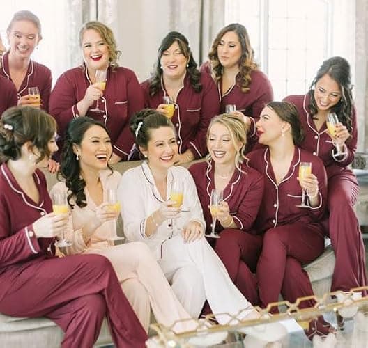 Samring Pajamas Women's Long Sleeve Sleepwear Button Down Pj Sets Soft Loungewear Pajama Set for Women S-XXL thumbnail 3