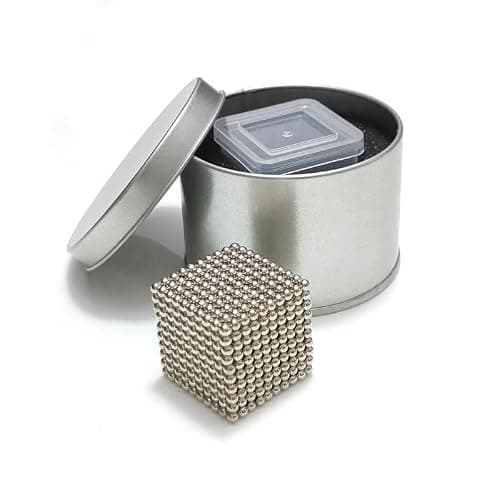 Magnet-Balls for Adults, [1004pcs!] Sh-col 𝙈𝙖𝙜𝙣𝙚𝙩𝙞𝙘 Balls Putty, 𝙈𝙖𝙜𝙣𝙚𝙩𝙞𝙘 Beads Slime with Fidget Toy Stress Reliever Puddy for Christmas Birthday Gifts Stocking Stuffers(Silver) thumbnail 4