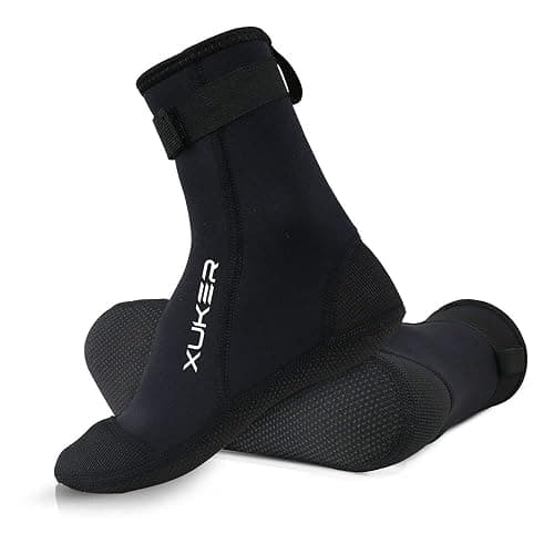 XUKER Neoprene Water Socks 3mm, Sand Proof Beach Volleyball Socks Diving Socks for Outdoor Water Sports - Image 1