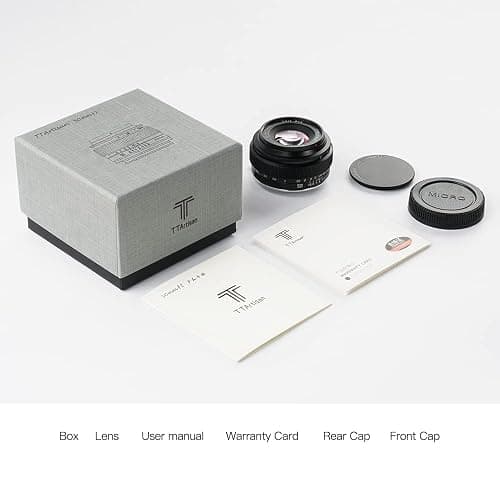TTArtisan 50mm f2 Full Frame Manual Focus Camera Lens for E-Mount A7 A7II A7III A7R A7RII A7RIII(A7RM3) A7RIV(A7RM4) A7RV A7S A7SII(A7SM2) A7SIII(A7SM3) A7C A9 A1 A5100 A6000 A6100 A6300 A6700 - Sony E mount - Black thumbnail 9