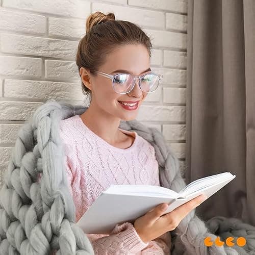 IBOANN Chic & Comfy Blue Light Glasses for Women - 3-Pack Round Frames, Screen-Ready Style with UV Protection Coating thumbnail 2