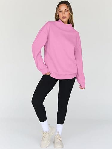 Trendy Queen Womens Oversized Sweatshirts Turtleneck Pullover Long Sleeve Hoodies Tops Fall Fashion Outfits 2025 Clothes thumbnail 5