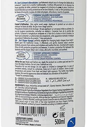 Corine De Farme Baby Bio Organic Liniment Organic Olive Oil 500 ml thumbnail 6