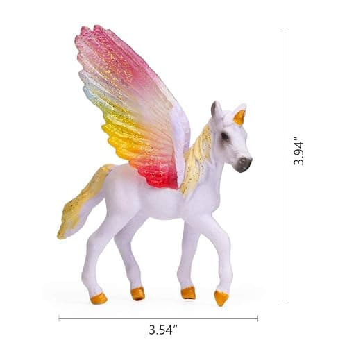 UANDME 8pcs Unicorn Toy Figurine Set Unicorn Cake Toppers for Party, Birthday, Imaginative Toy Gift for Kids thumbnail 8