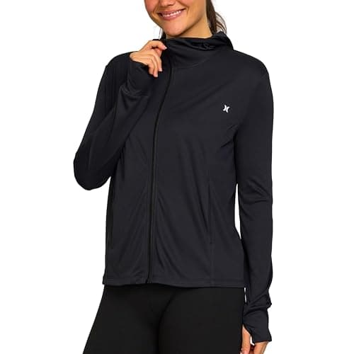 Hurley Sun Protection Lightweight Jacket Women - Sun Hoodie SPF 50+ UV Shirt Quick Dry Long Sleeve Sun Shirt Outdoor thumbnail 2