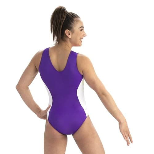 GK Girls Fierce Fade Gymnastics Leotard - Rainbow Dance Outfit with Matching Scrunchie for Toddlers, Children, & Juniors thumbnail 2