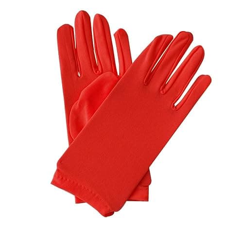 ALVOGIMOR Men Women Wrist Length Spandex Stretch Gloves,Wedding Party Christmas Costume Party Dance Gloves thumbnail 6