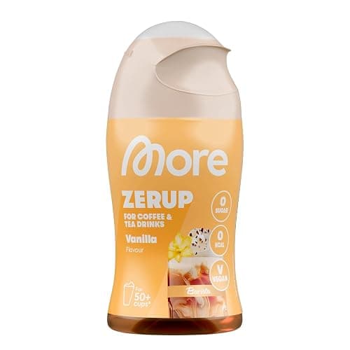 MORE Barista Zerup, Vanilla, 65 ml, für Kaffee, Tee und Heißgetränke, vegan, zero Kalorien - made in Germany - Image 1