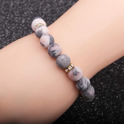 liagza Healing Bracelet For Women Anxiety Crystal Bracelet Chakra Beaded Bracelets Rose Quartz Crystals And Healing Stones Yoga Bead Bracelet Calming Stretch Bracelet Stress Relief Gifts For Women thumbnail 3