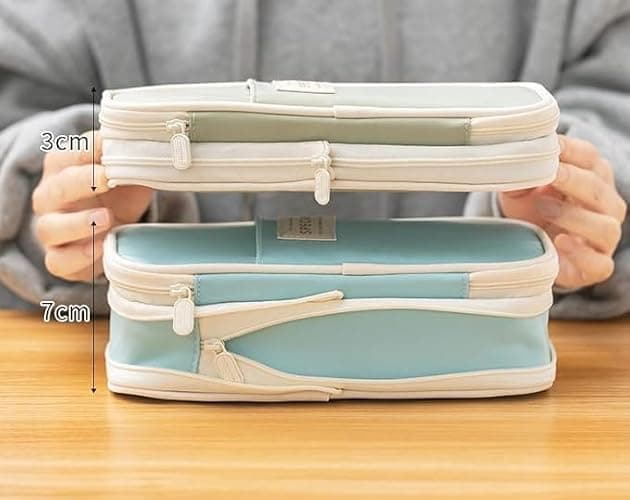Arnuixty Large Storage Pencil Case Pen Bag with Zipper Big Capacity Pouch Organizer for Office Travel Holder Box thumbnail 7