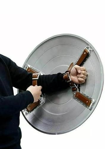 Captain America Schild Einzigartiges Design Stahlschild Metall Cosplay und Rollenspiel Mittelalter Schild Weihnachten & Thanksgiving Geschenk, Mehrfarbig/Meereswellen (Ocean Tides), Standard thumbnail 5