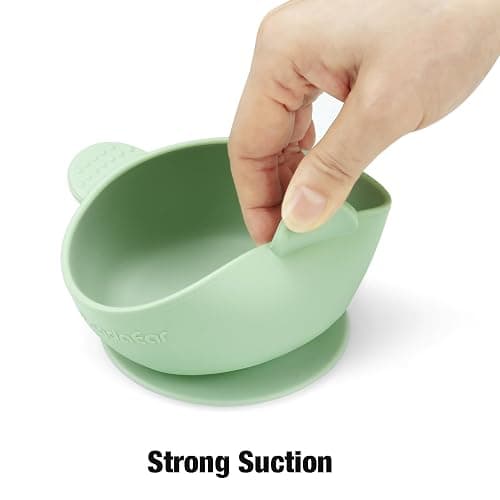 PandaEar 3 Pack Baby Bowls with Suction| Stay Put Silicone Food Bowl for Babies Kids Toddlers Infants| Food Grade Soft Safe BPA-Free Silicone (Multi-Color) thumbnail 5