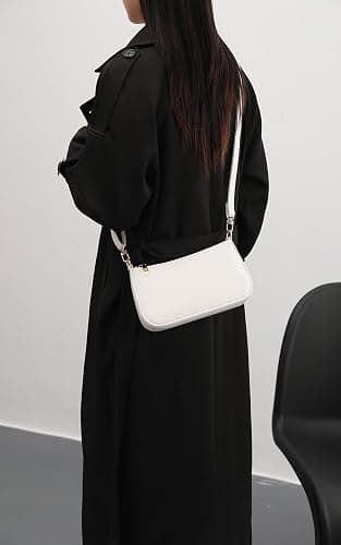 NIUEIMEE ZHOU Shoulder Bag for Women Retro Vegan Leather Classic Clutch Tote HandBags Purses with Zipper Closure thumbnail 2